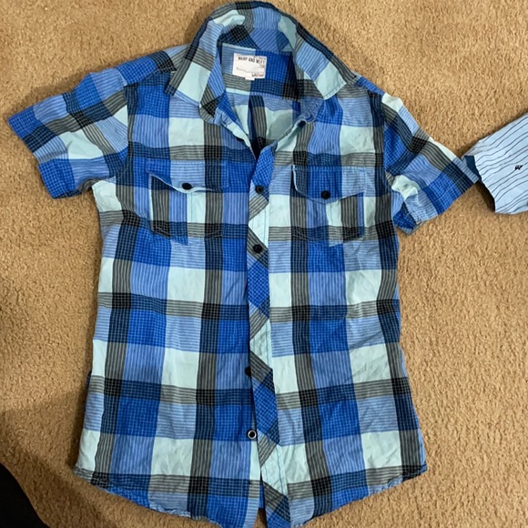 Warp and weft short sleeve button down. Size small - Picture 1 of 3